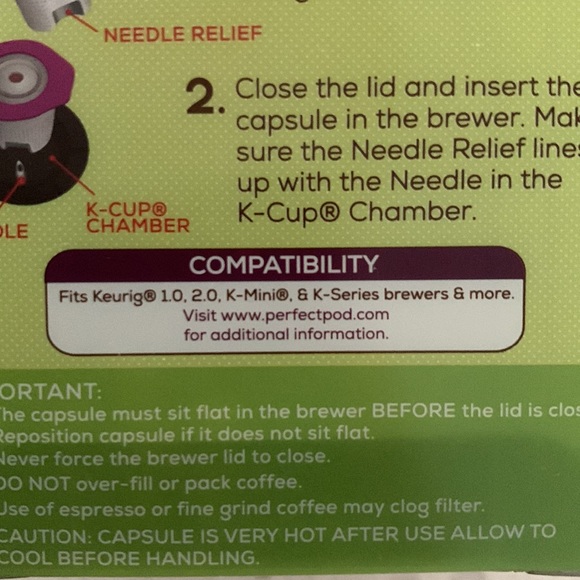 NIB Reusable Stainless Steel Single-Serve Coffee Filter Cup for K-Cup Br… - Picture 9 of 9